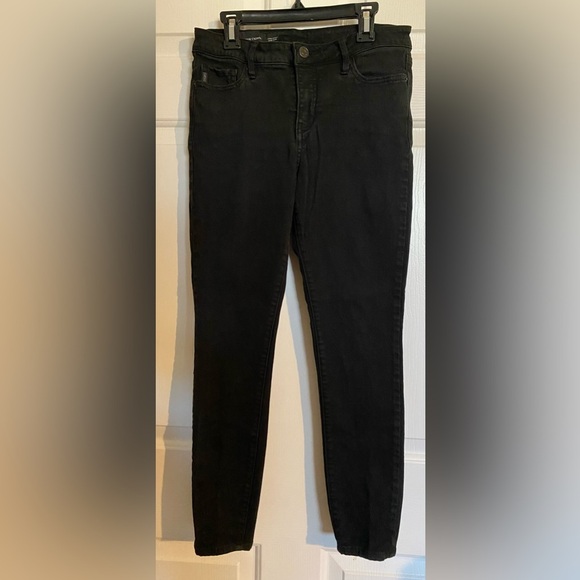 Armani Exchange Womens Dark Wash Black Super Skinny Jeans Size 28 - Picture 2 of 5